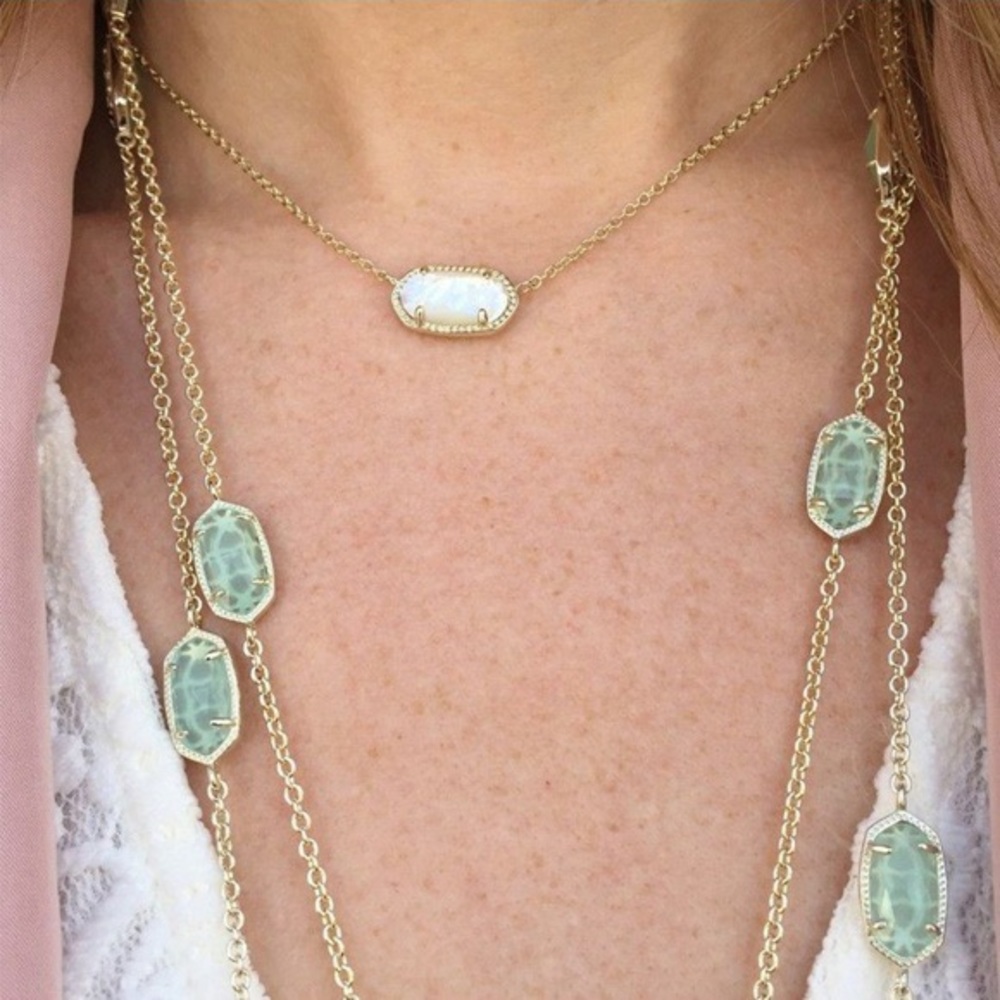 Kendra Scott Elisa Necklace In Ivory Pearl✨